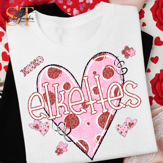 Elkettes Vday Heart Direct to Film Transfers