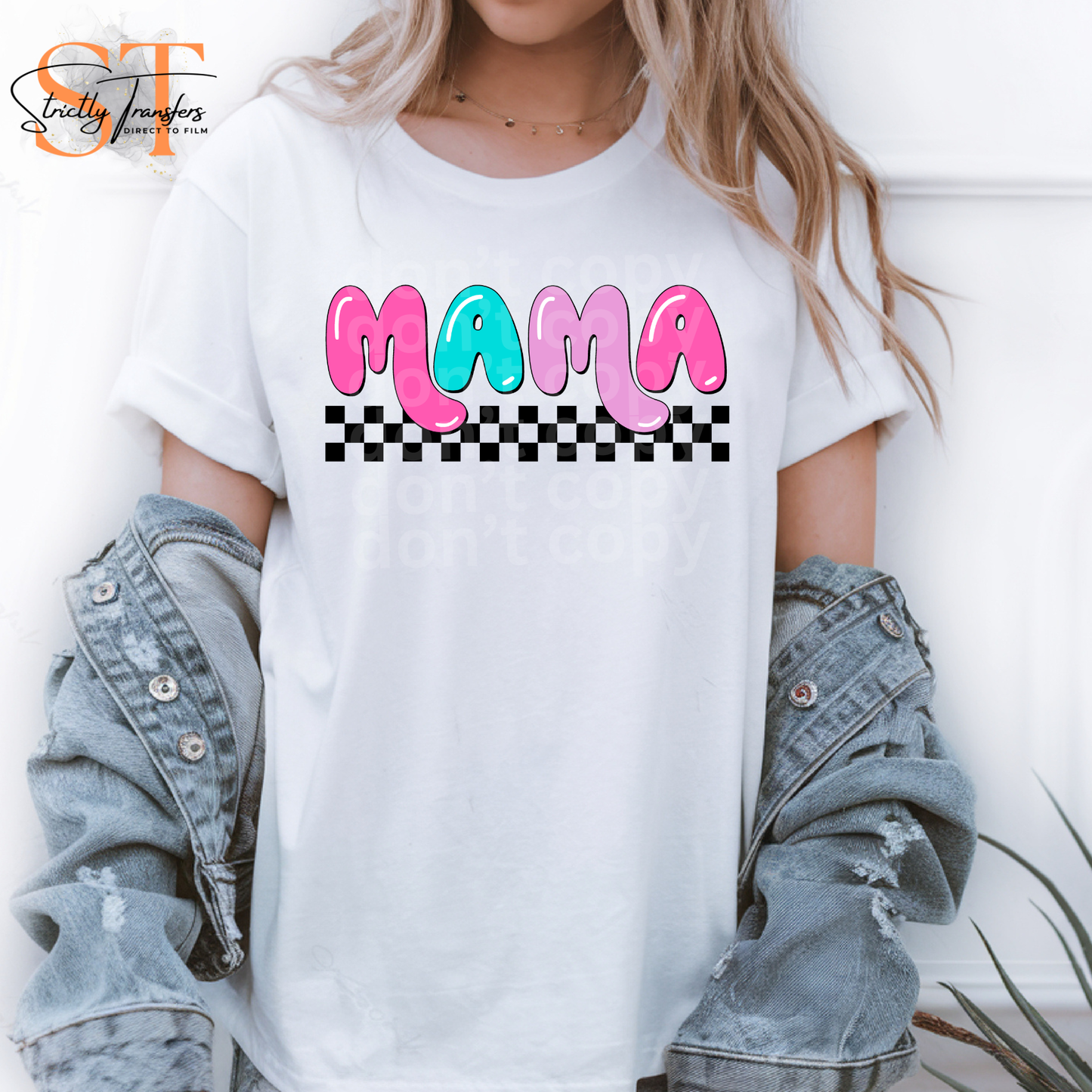 Mama Valentine Checker Direct to Film Transfers