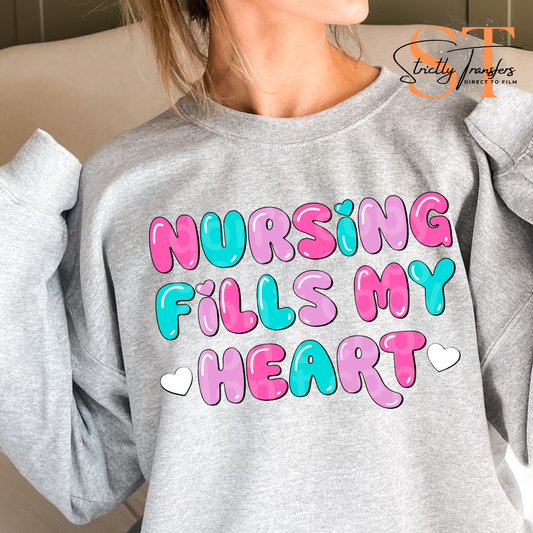 Nursing fills my Heart Direct to Film Transfers
