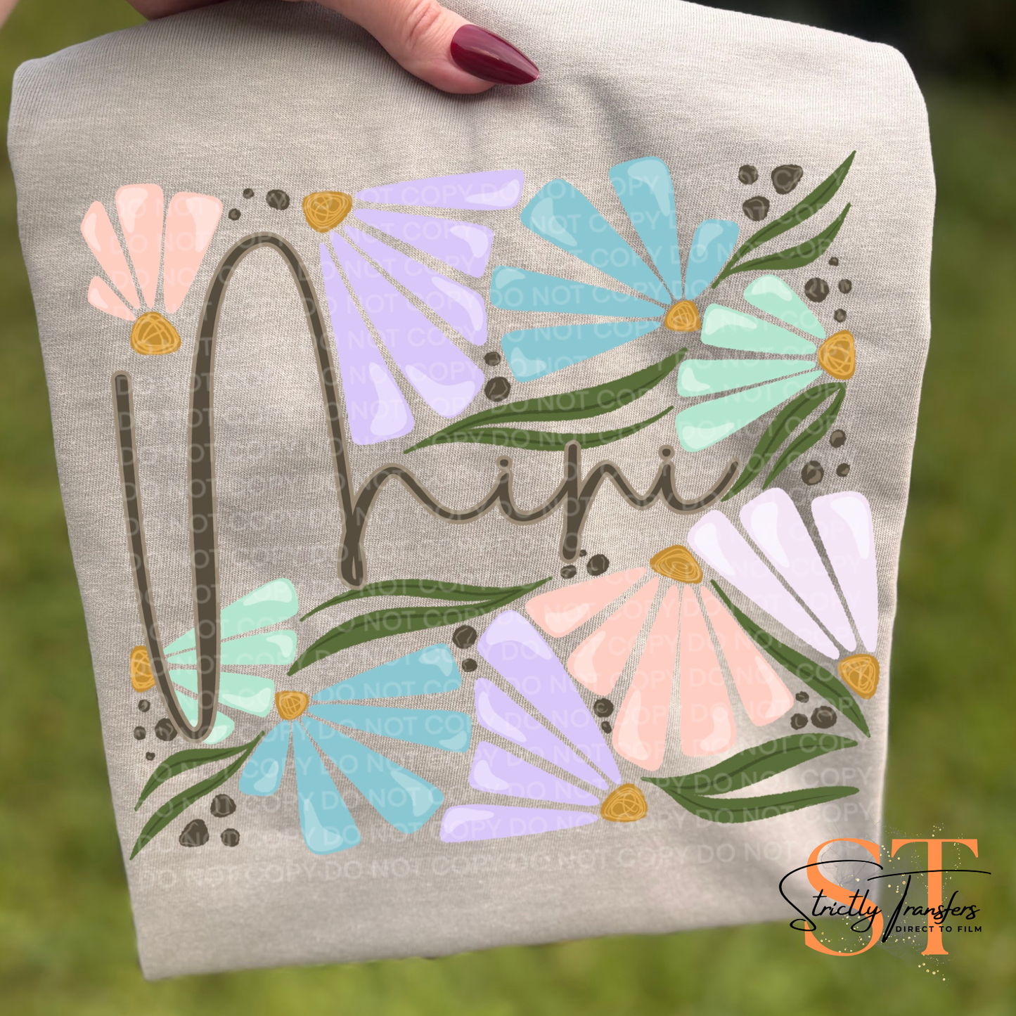 Mini Floral Direct to Film Transfers