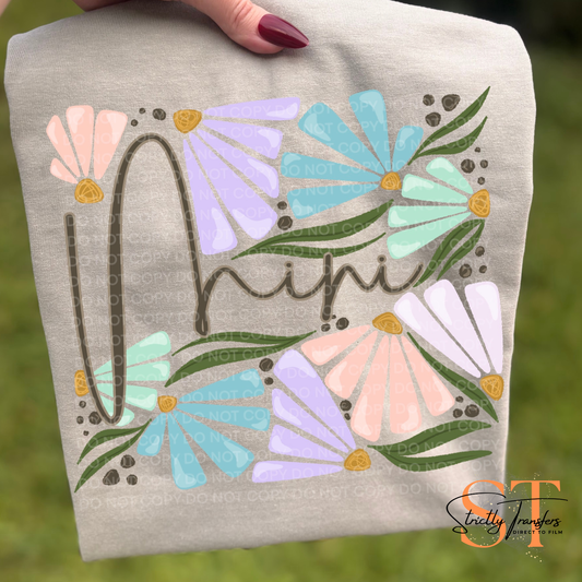 Mini Floral Direct to Film Transfers