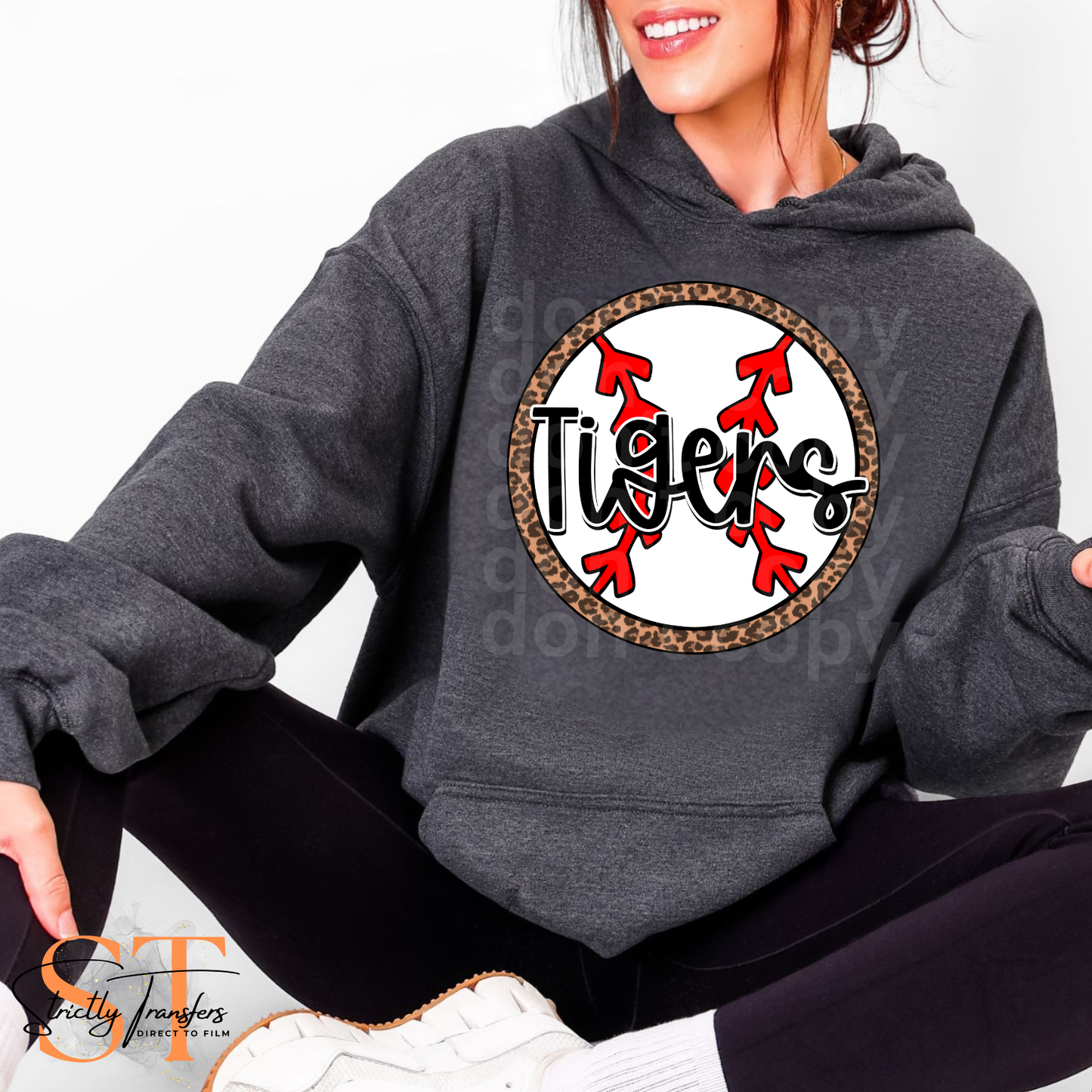 Leopard Tigers Baseball Direct to Film Transfers