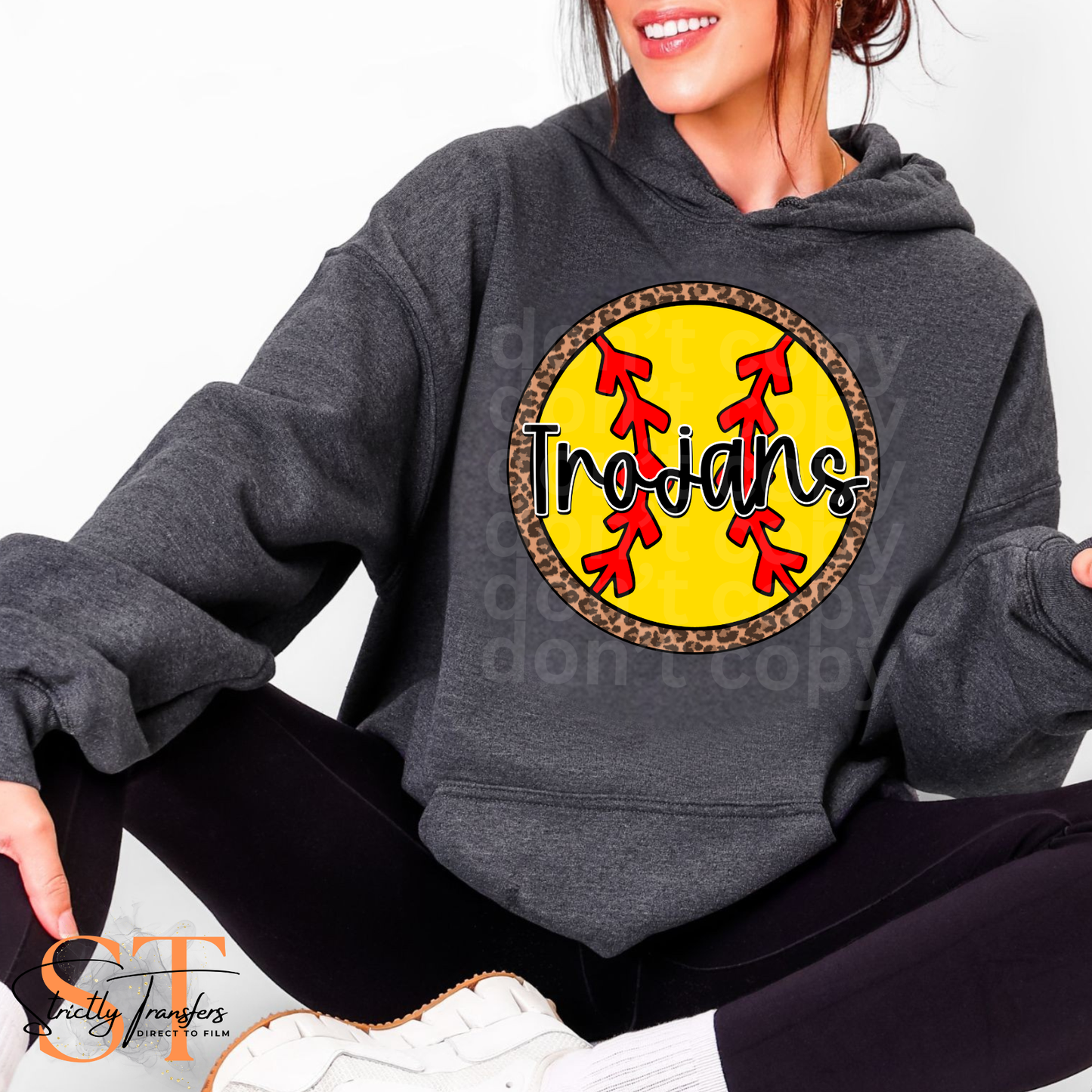 Leopard Trojans Softball Direct to Film Transfers