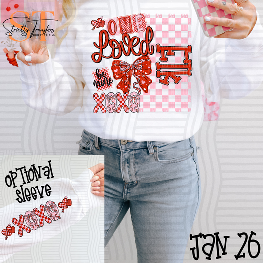 One Loved Elk (Arm Design Option Available) Direct to Film Transfers