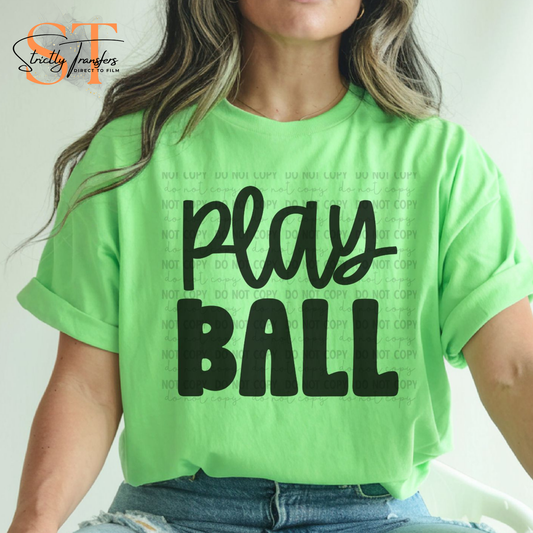 Play Ball Direct to Film Transfers