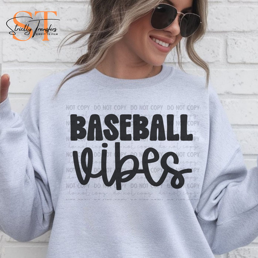 Baseball Vibes Direct to Film Transfers