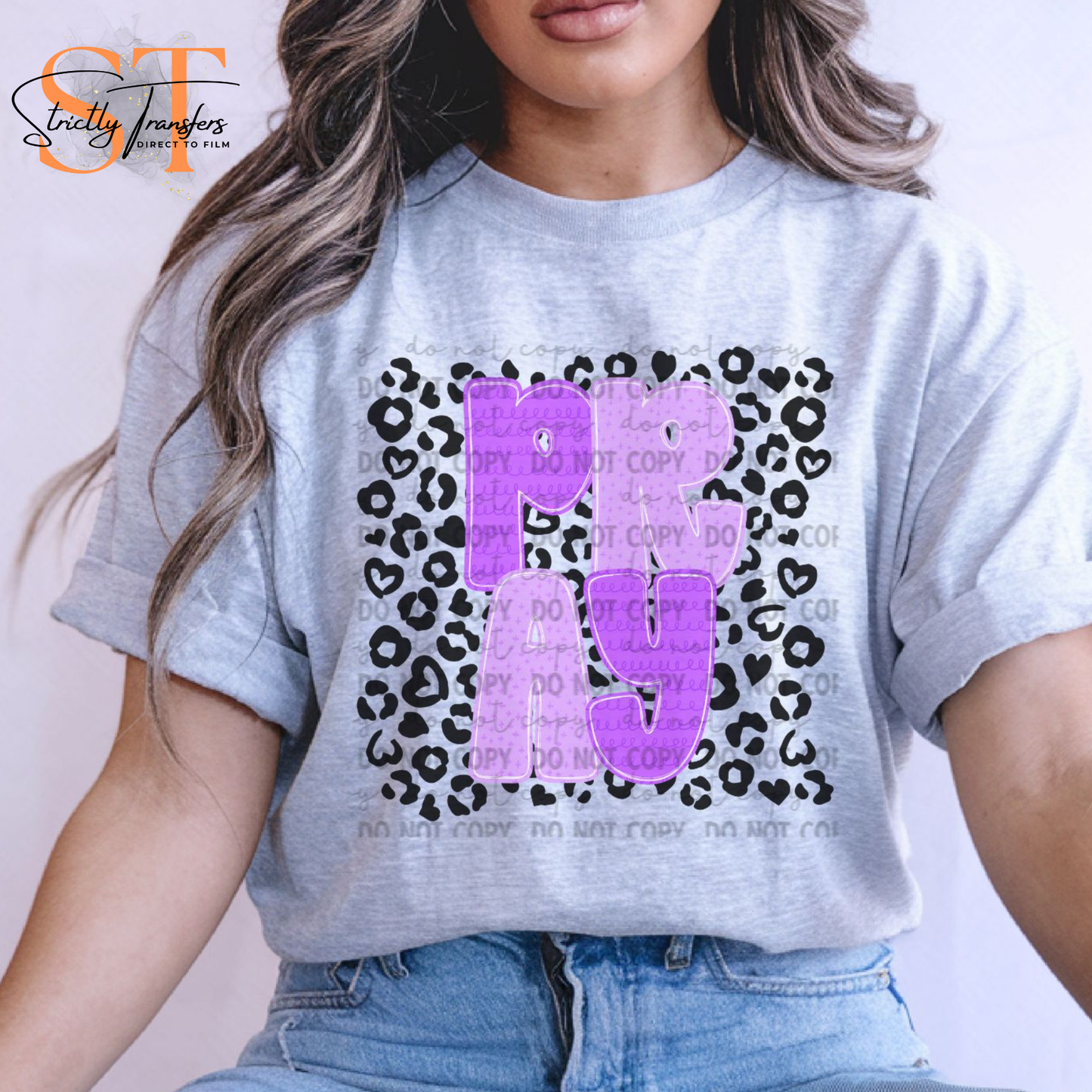 Pray Leopard Direct to Film Transfers