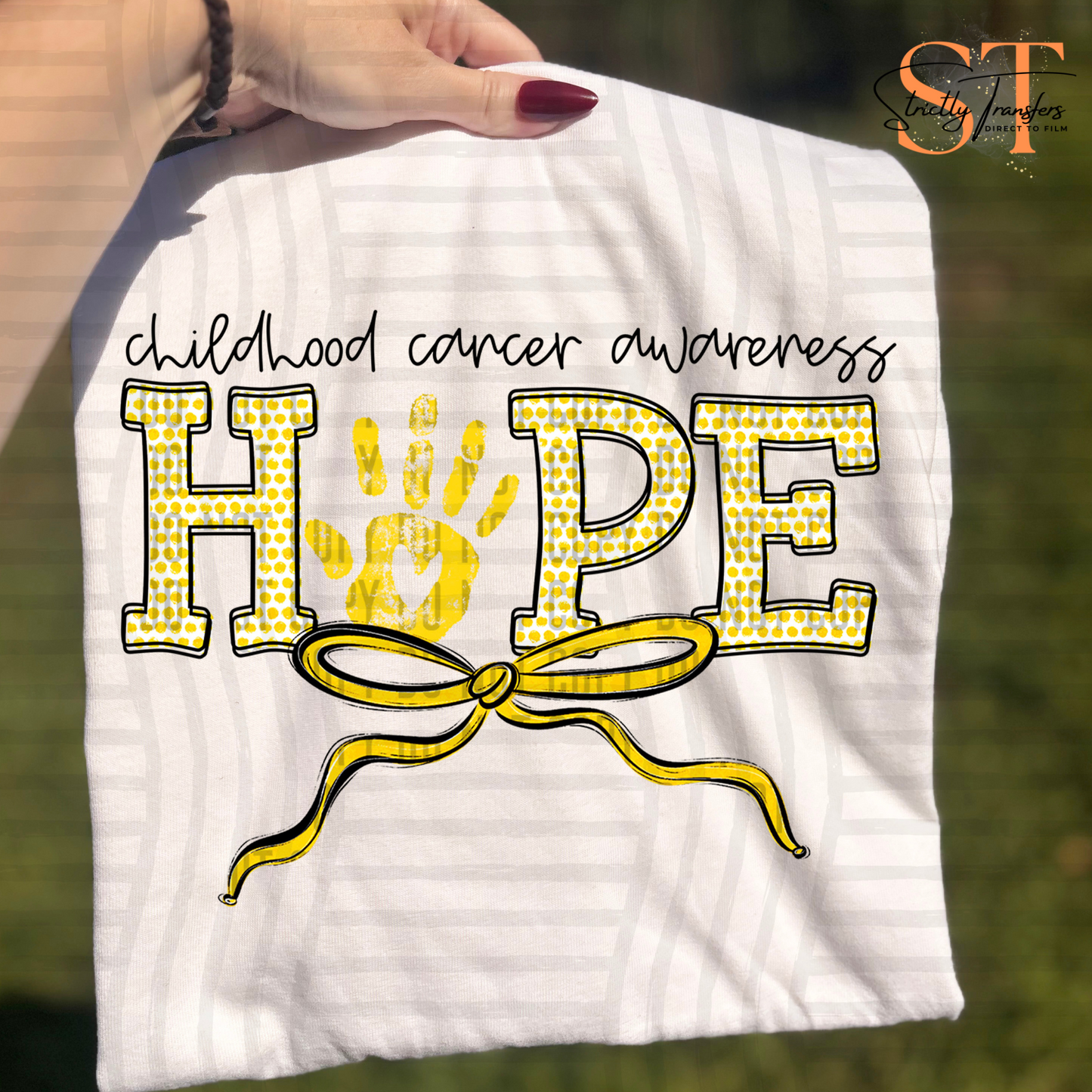 Childhood Cancer Awareness - 6 options Direct to Film Transfers