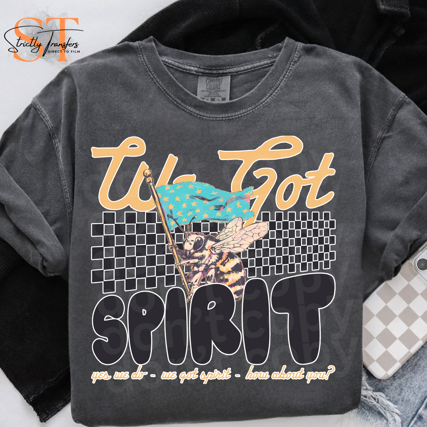 We Got Spirit Yellowjackets Direct to Film Transfers