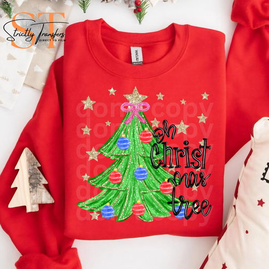 Oh Christmas Tree- 3 Options Direct to Film Transfers