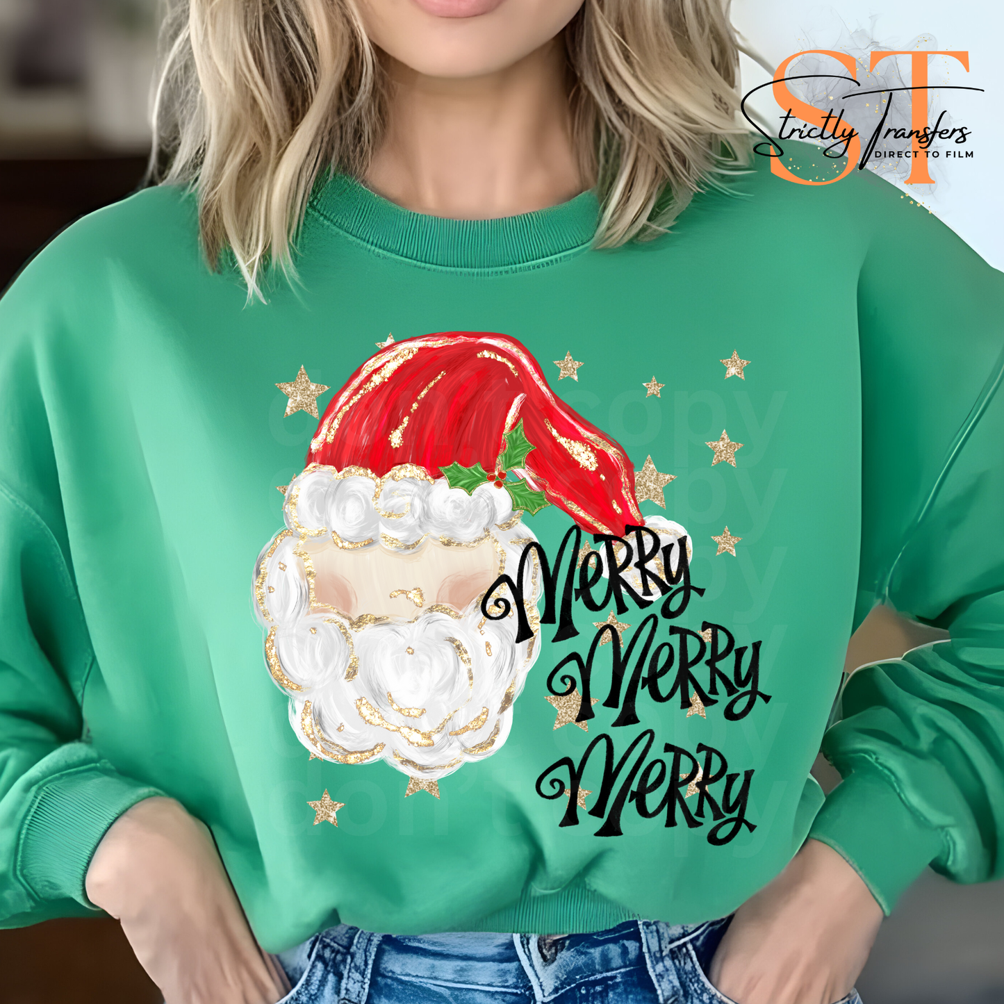 Merry Merry Merry- 2 Options Direct to Film Transfers