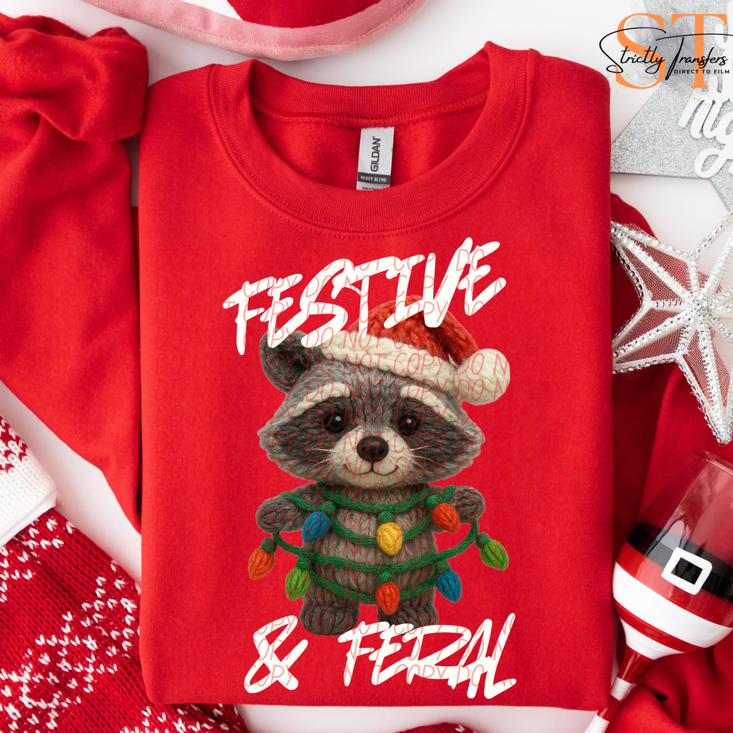 Festive & Feral - 3 Options Direct to Film Transfers