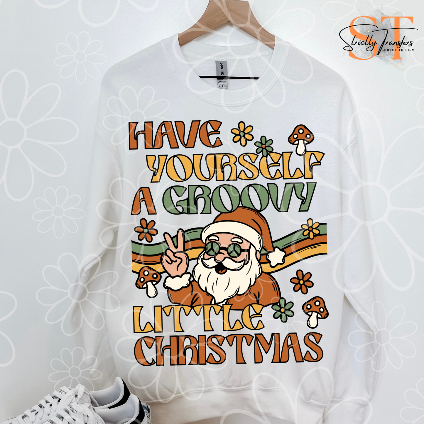 Have Yourself a Groovy Christmas - 3 options Direct to Film Transfers