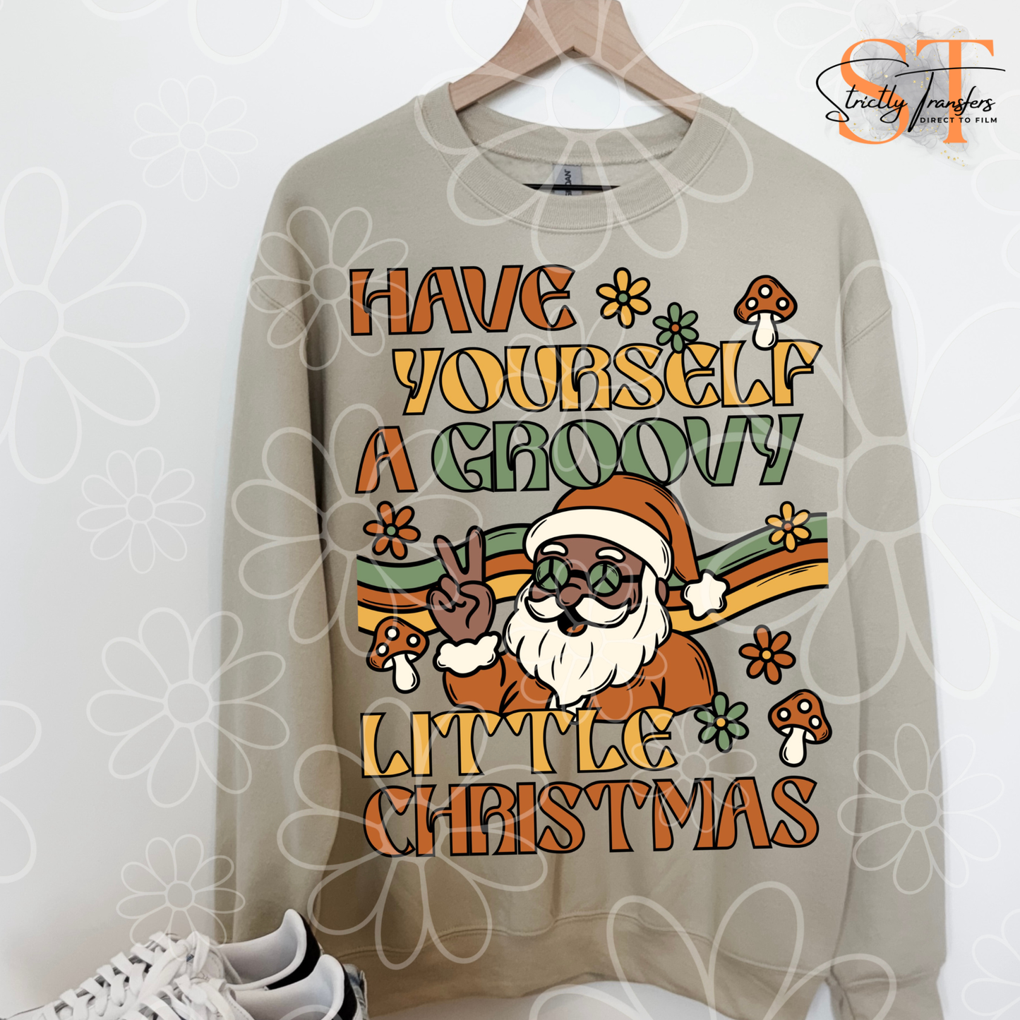 Have Yourself a Groovy Christmas - 3 options Direct to Film Transfers