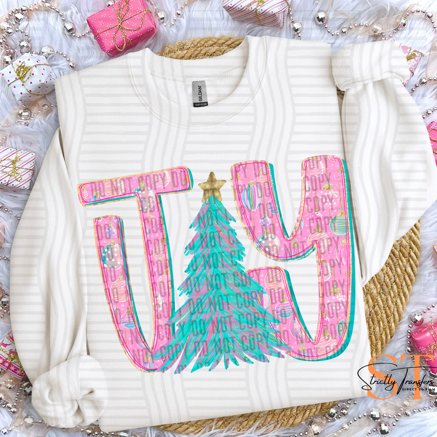 Pink Joy - 3 options Direct to Film Transfers