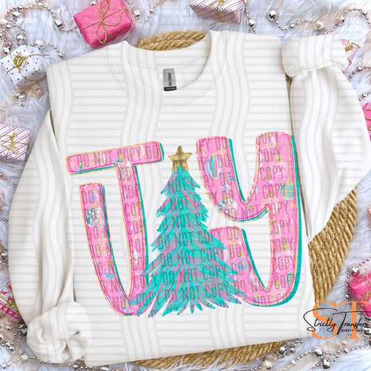 Pink Joy - 3 options Direct to Film Transfers