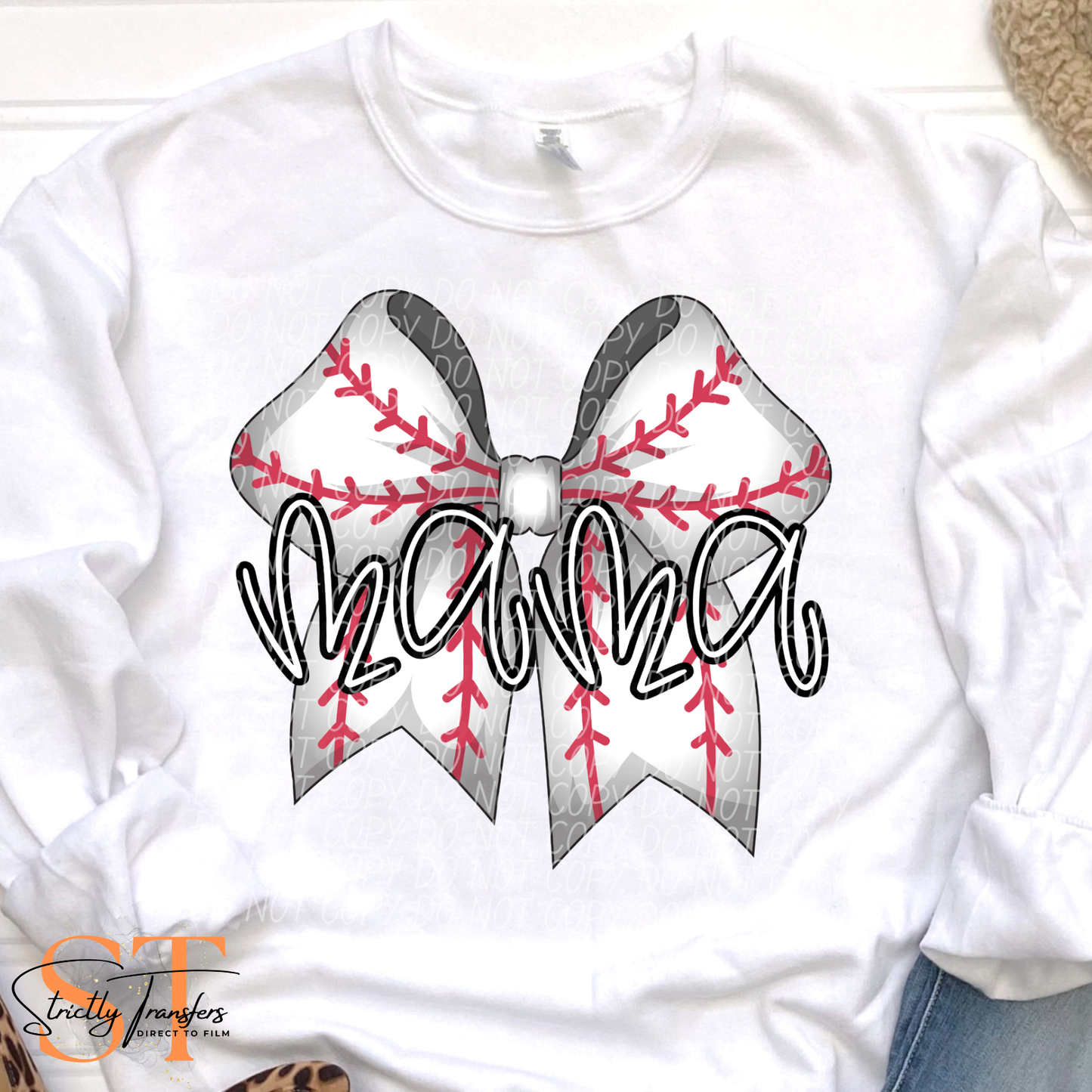 Mama Sport Bows- 7 Sports Direct to Film Transfers