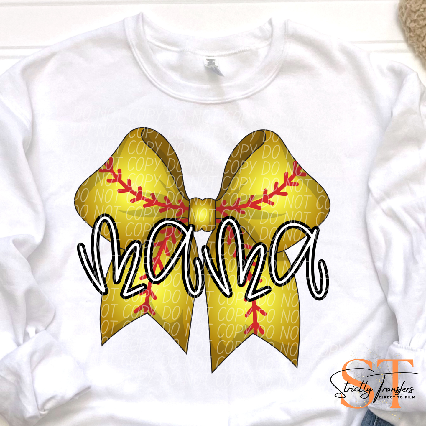 Mama Sport Bows- 7 Sports Direct to Film Transfers