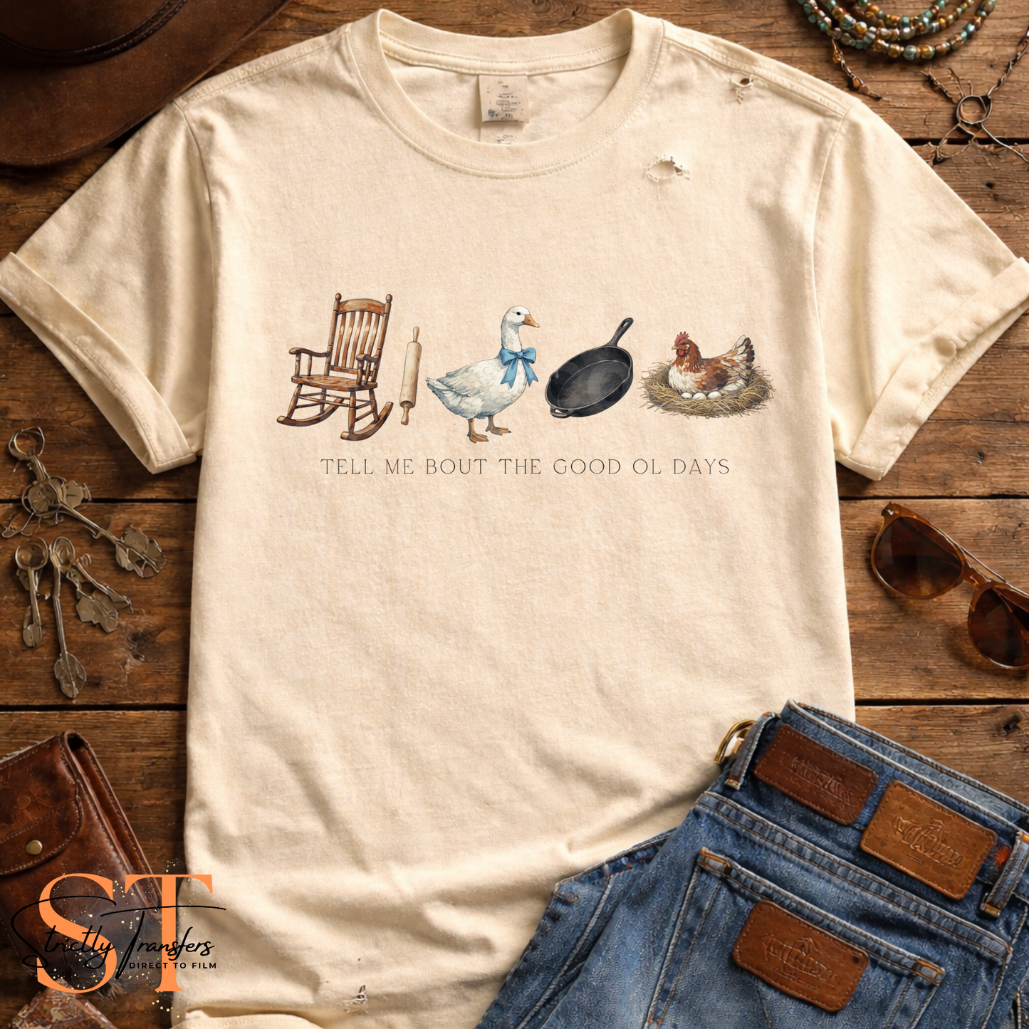 Tell Me Bout the Good Ol Days - 2 options Direct to Film Transfers