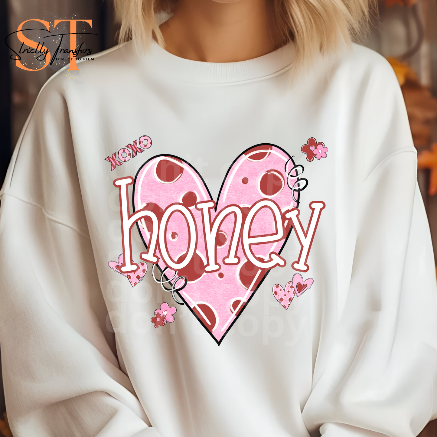 Valentine Heart Names- 16 options Direct to Film Transfers