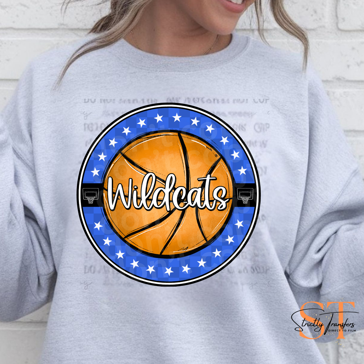 Wildcats Basketball Star Circle Direct to Film Transfers