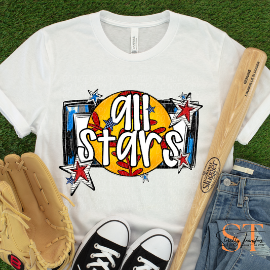 All Stars Softball Direct to Film Transfers