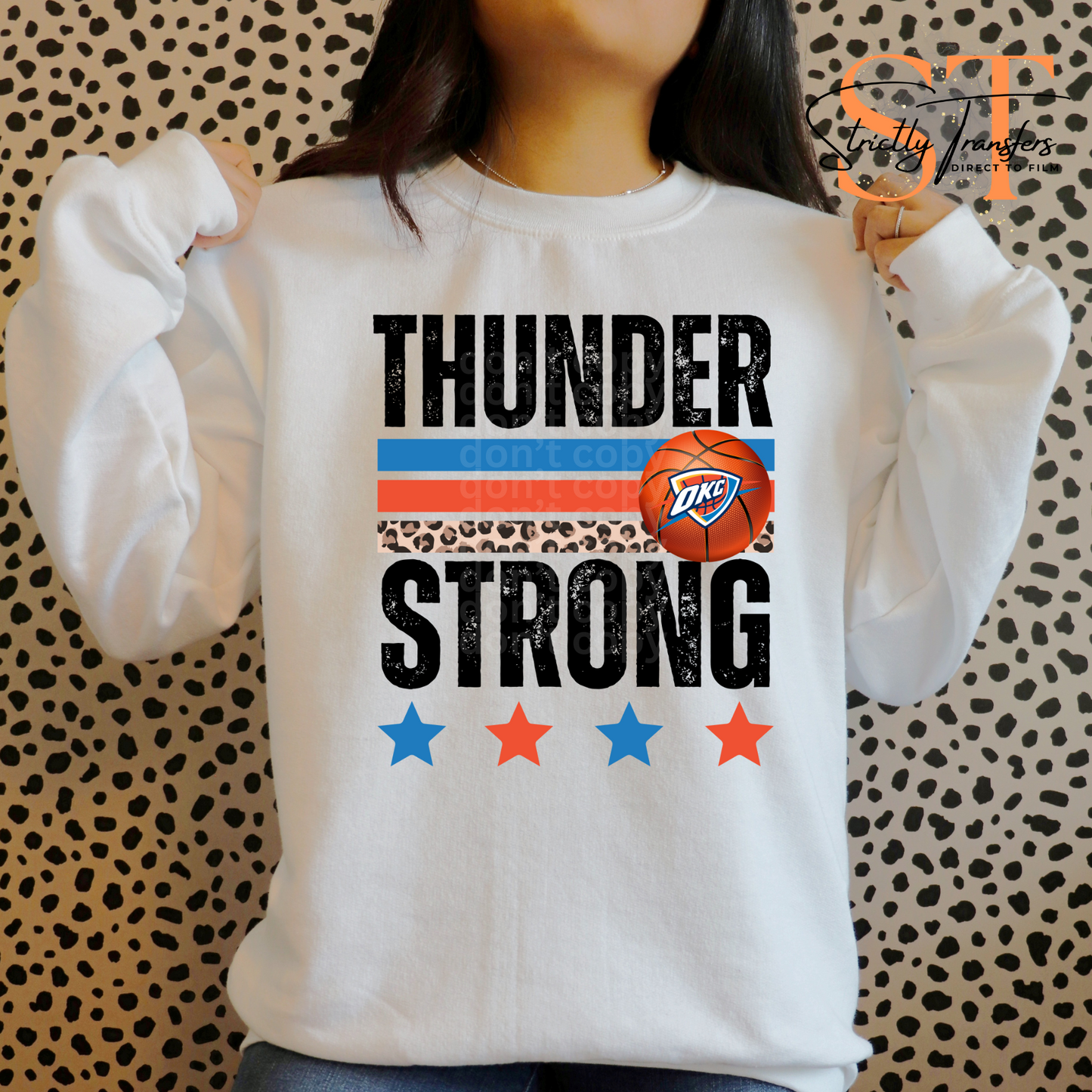 Thunder Strong Direct To Film Transfer