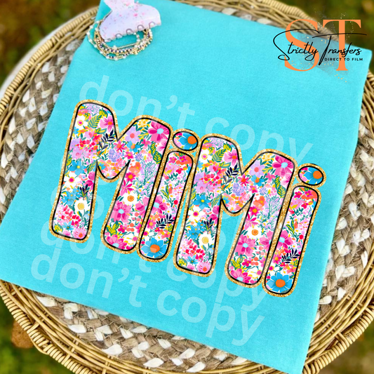 Mimi Floral Direct to Film Transfers