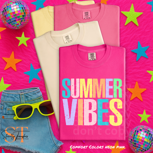 SUMMER VIBES Summer Sayings Direct to Film Transfers