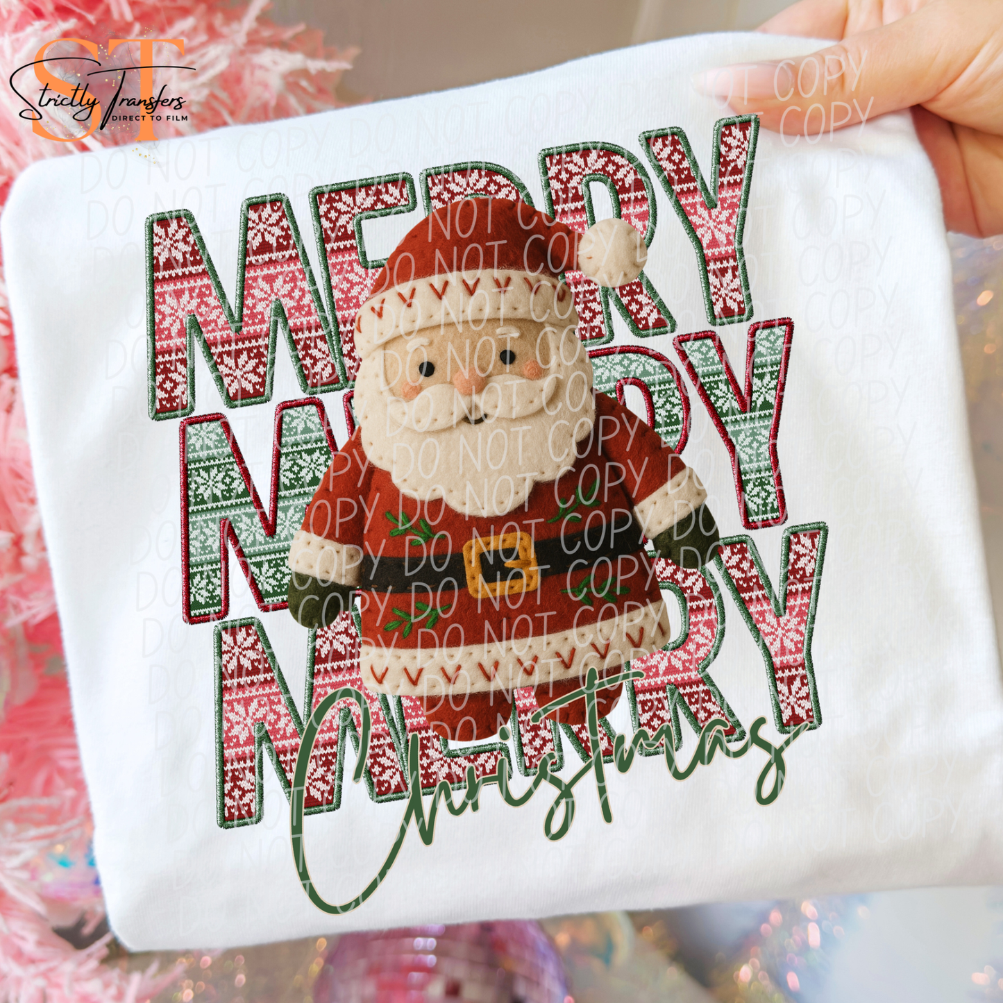 Merry Merry Full Santa Direct to Film Transfers