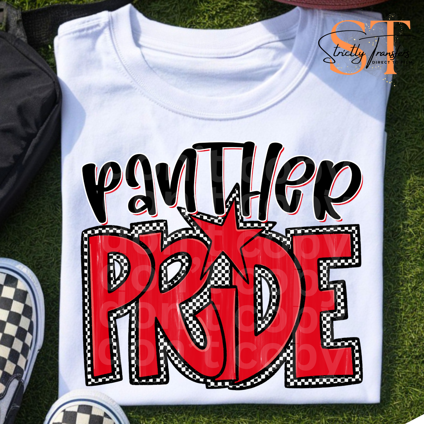 Preppy Pride Checkered Mascots Direct to Film Transfers