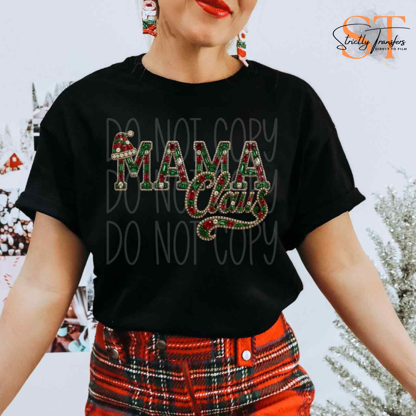 Mama Claus Faux Gems Direct to Film Transfers