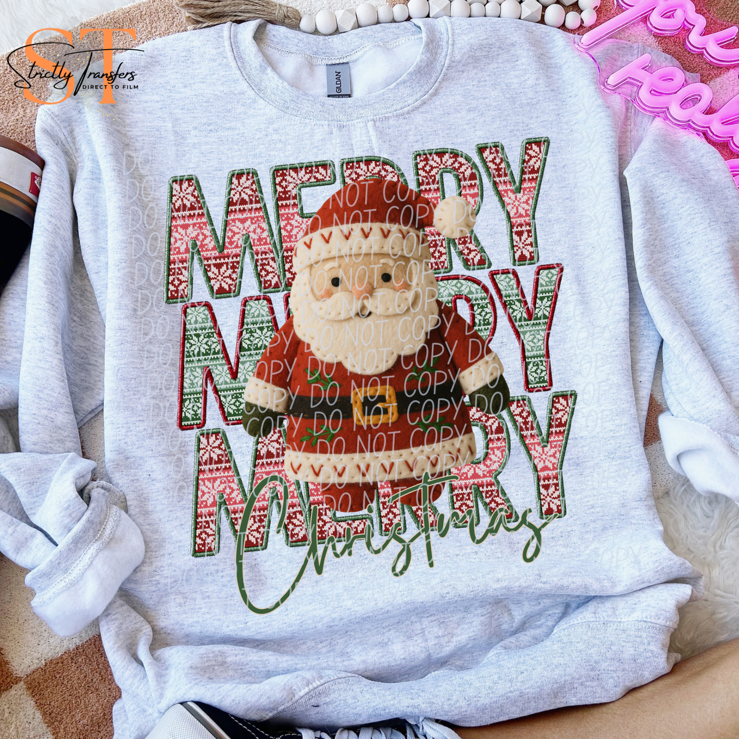 Merry Merry Full Santa Direct to Film Transfers