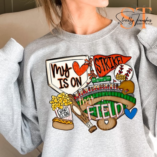 My Heart is on the Field Baseball Direct to Film Transfers