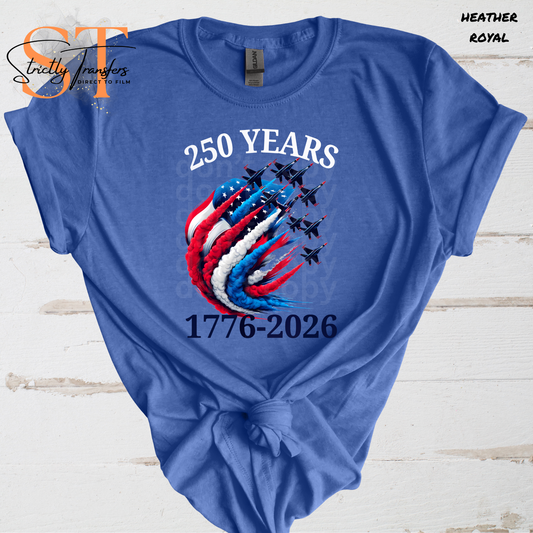 250 Years 1776-2026 American Jets Direct to Film Transfers