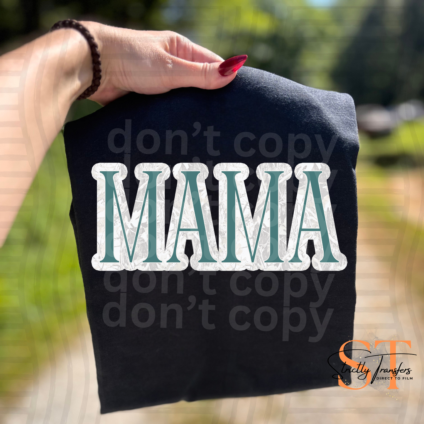 Mama Camo - 3 Colors Direct to Film Transfers