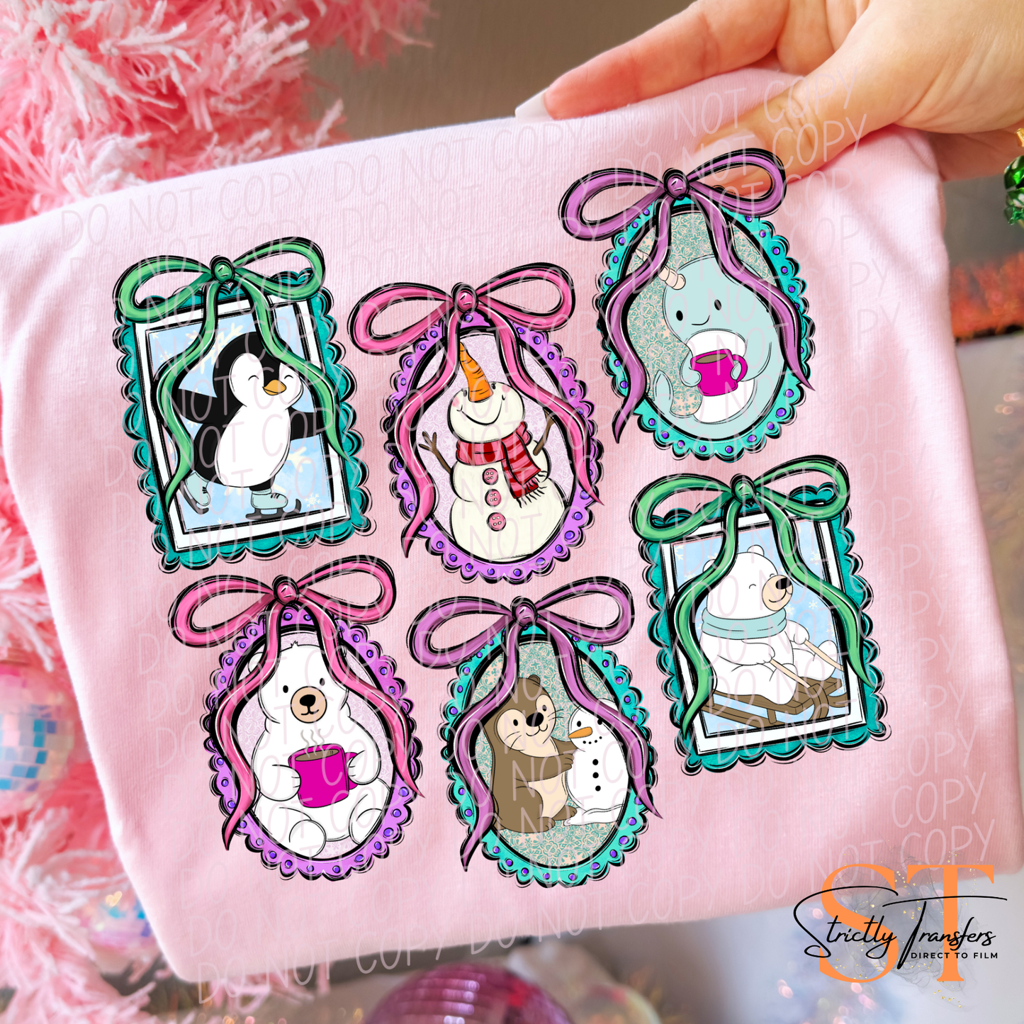 Winter Frames Direct to Film Transfers