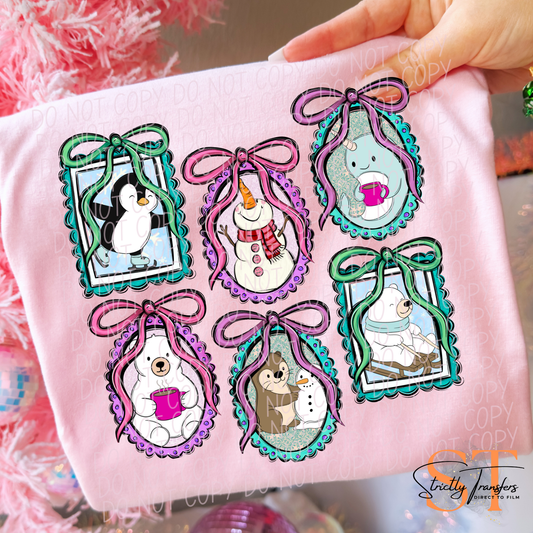 Winter Frames Direct to Film Transfers