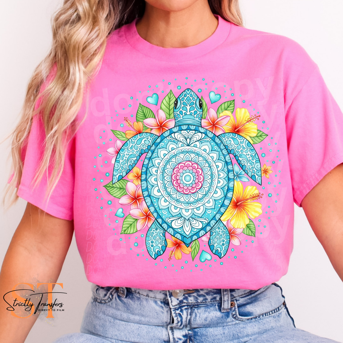 Sea Turtle Nautical Direct to Film Transfers