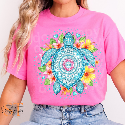 Sea Turtle Nautical Direct to Film Transfers