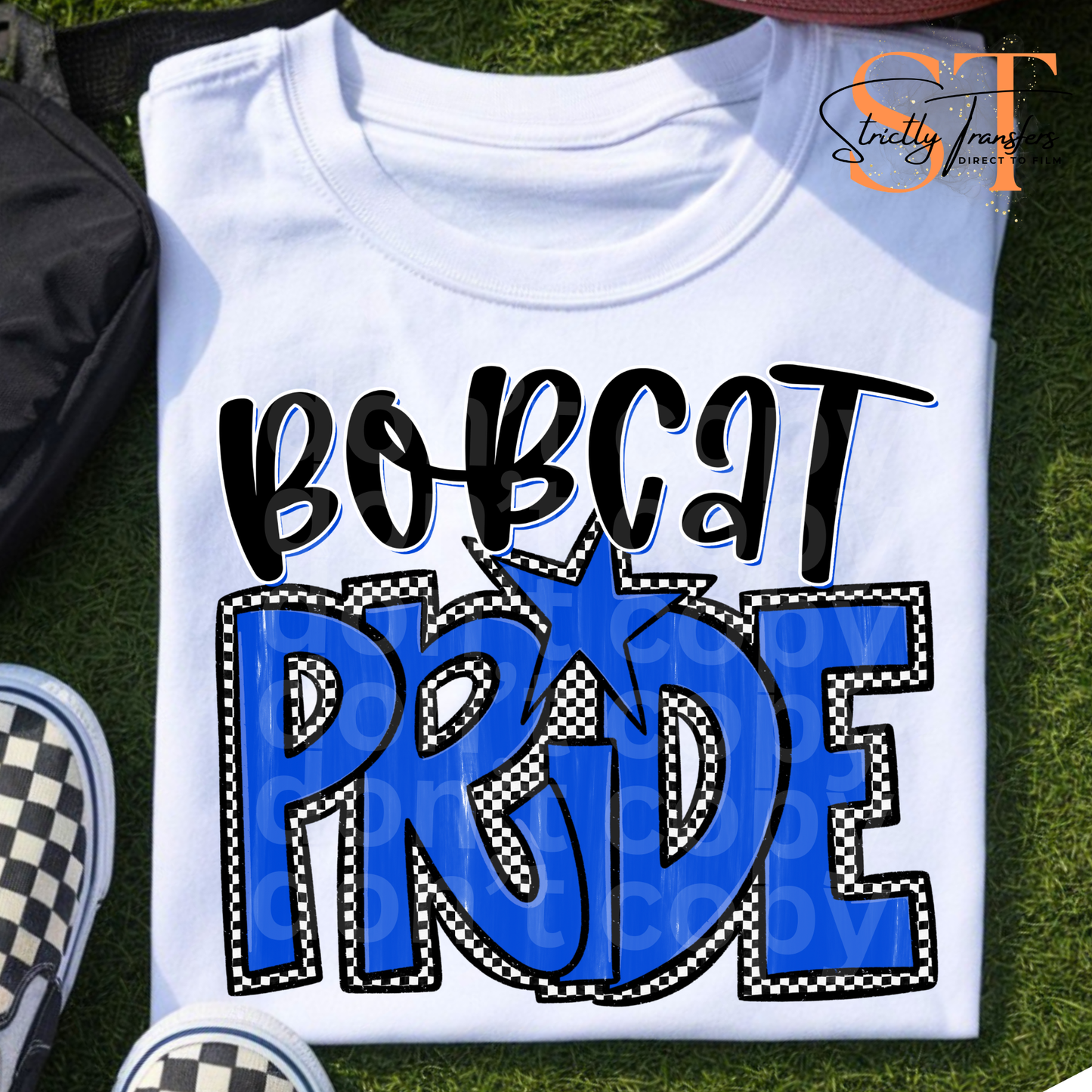 Preppy Pride Checkered Mascots Direct to Film Transfers