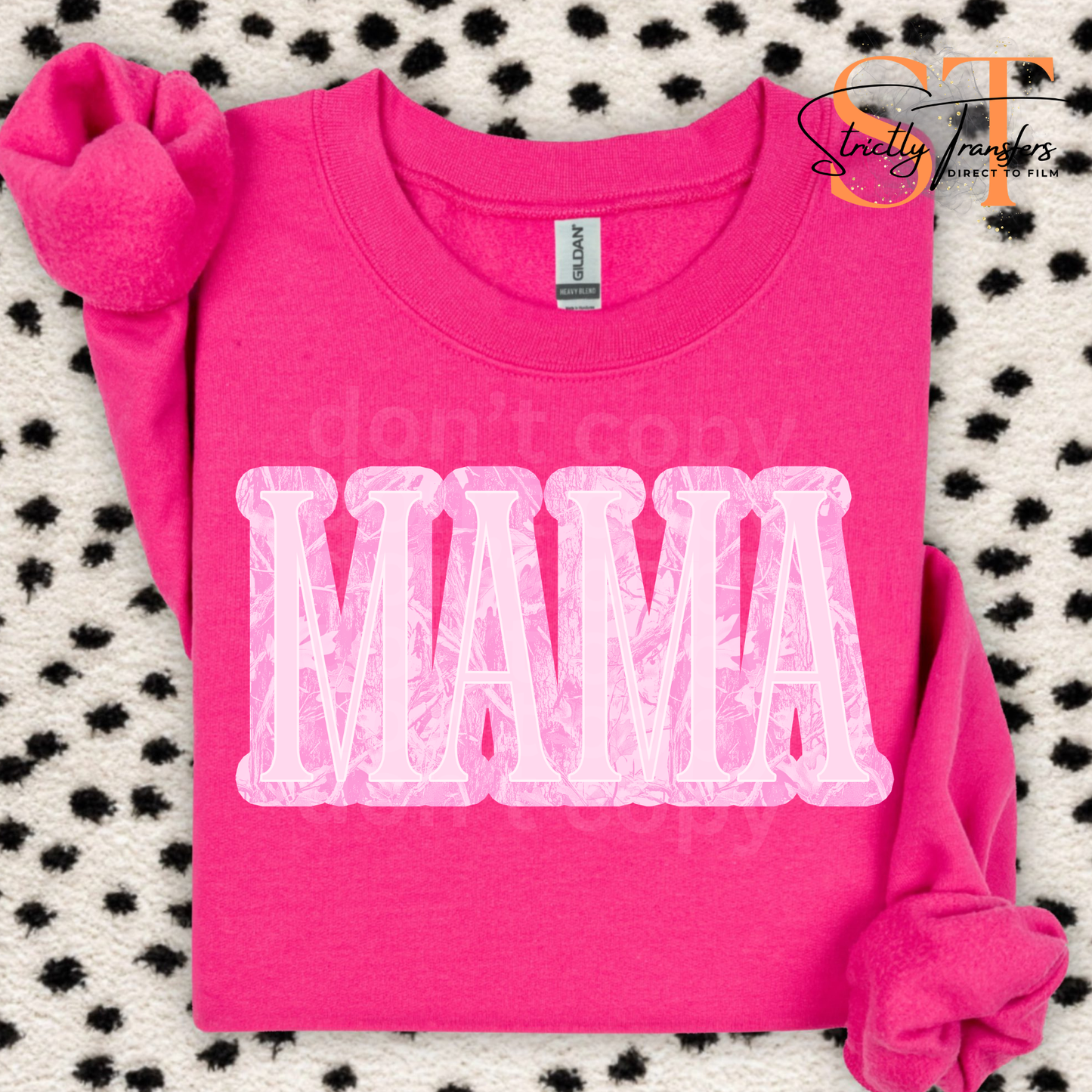 Mama Camo - 3 Colors Direct to Film Transfers