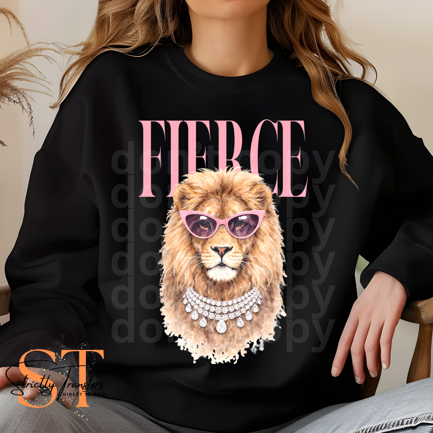 Fierce Lion Vogue - 2 Colors Direct to Film Transfers