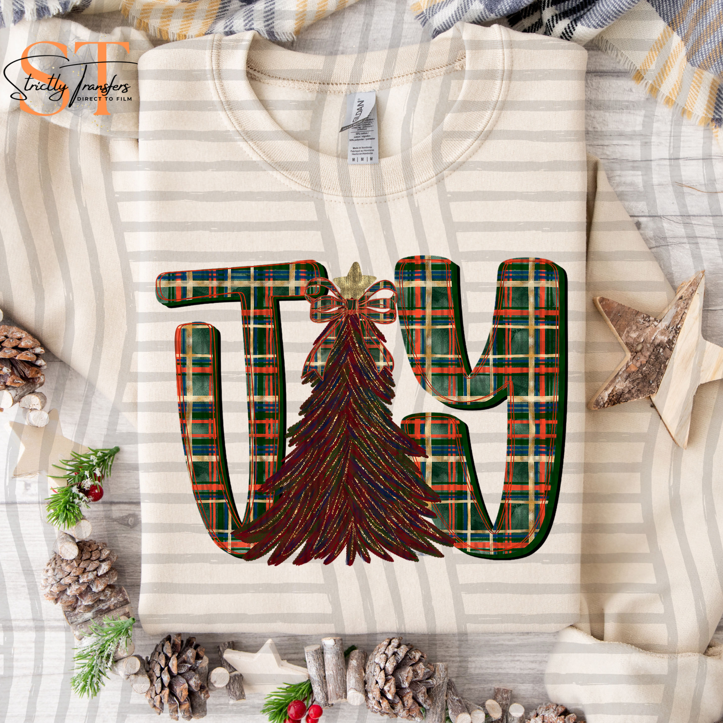 Plaid Joy Direct to Film Transfers