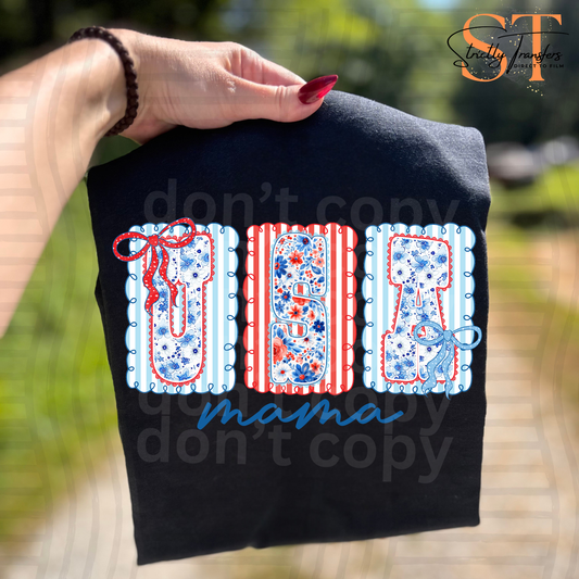 USA Mama frames Direct to Film Transfers