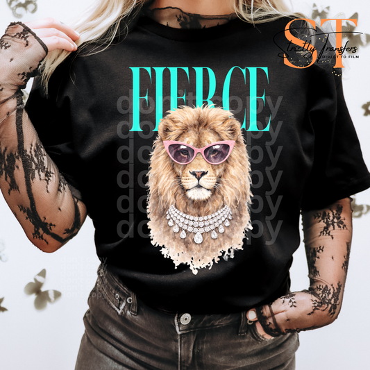 Fierce Lion Vogue - 2 Colors Direct to Film Transfers