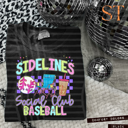 Sidelines Social Club Baseball Direct to Film Transfers