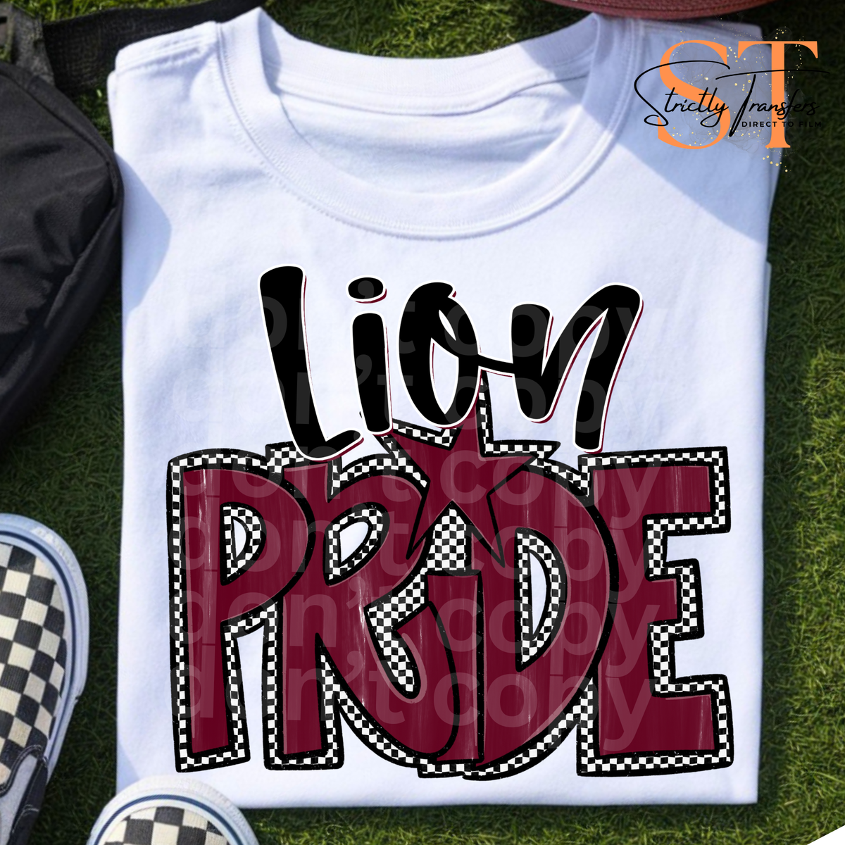 Preppy Pride Checkered Mascots Direct to Film Transfers
