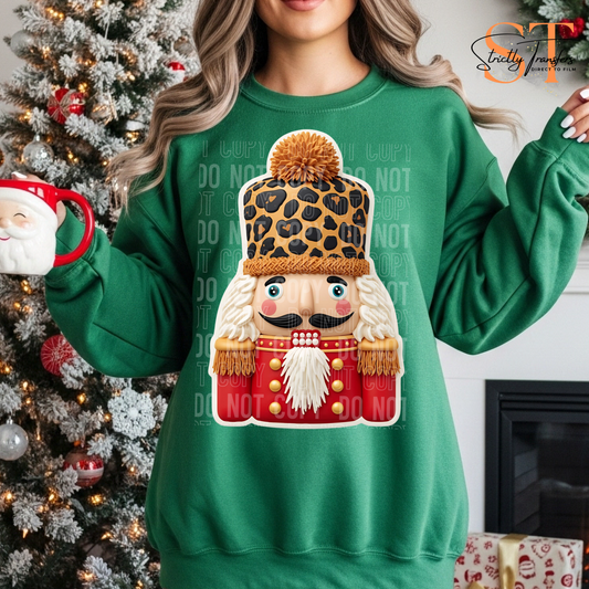 Nutcracker with Leopard Hat Direct to Film Transfers