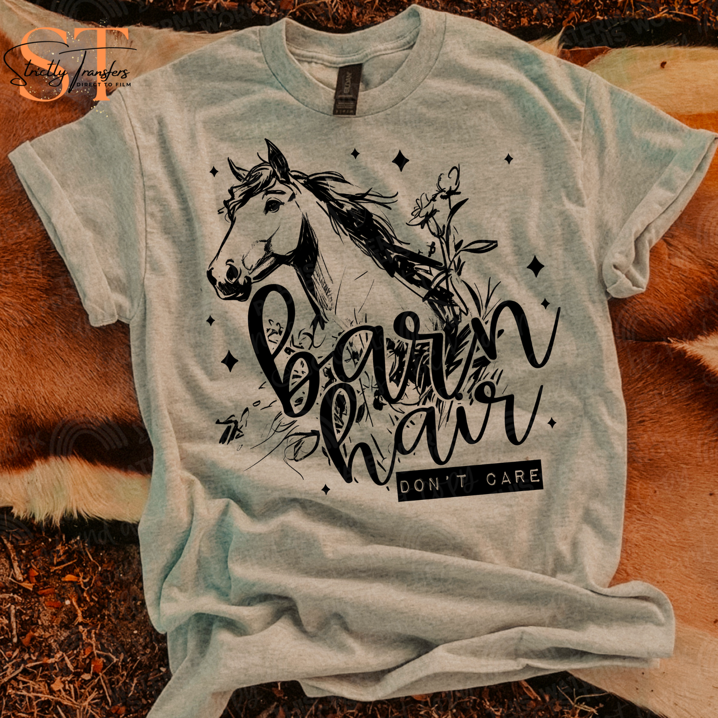 Barn Hair Don't Care Direct to Film Transfers